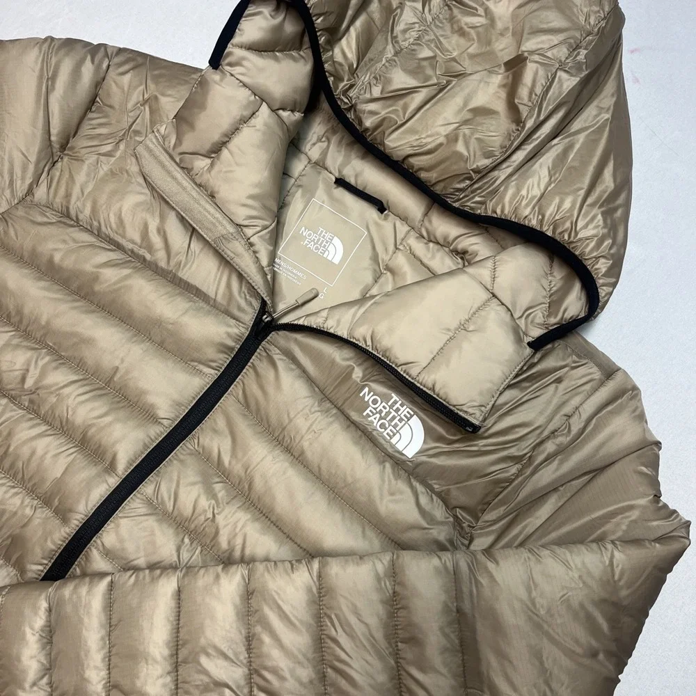 The North Face Terra Peak Zip-Up Hoodie Coat Mens Large Mushroom Gray (Tan)‎